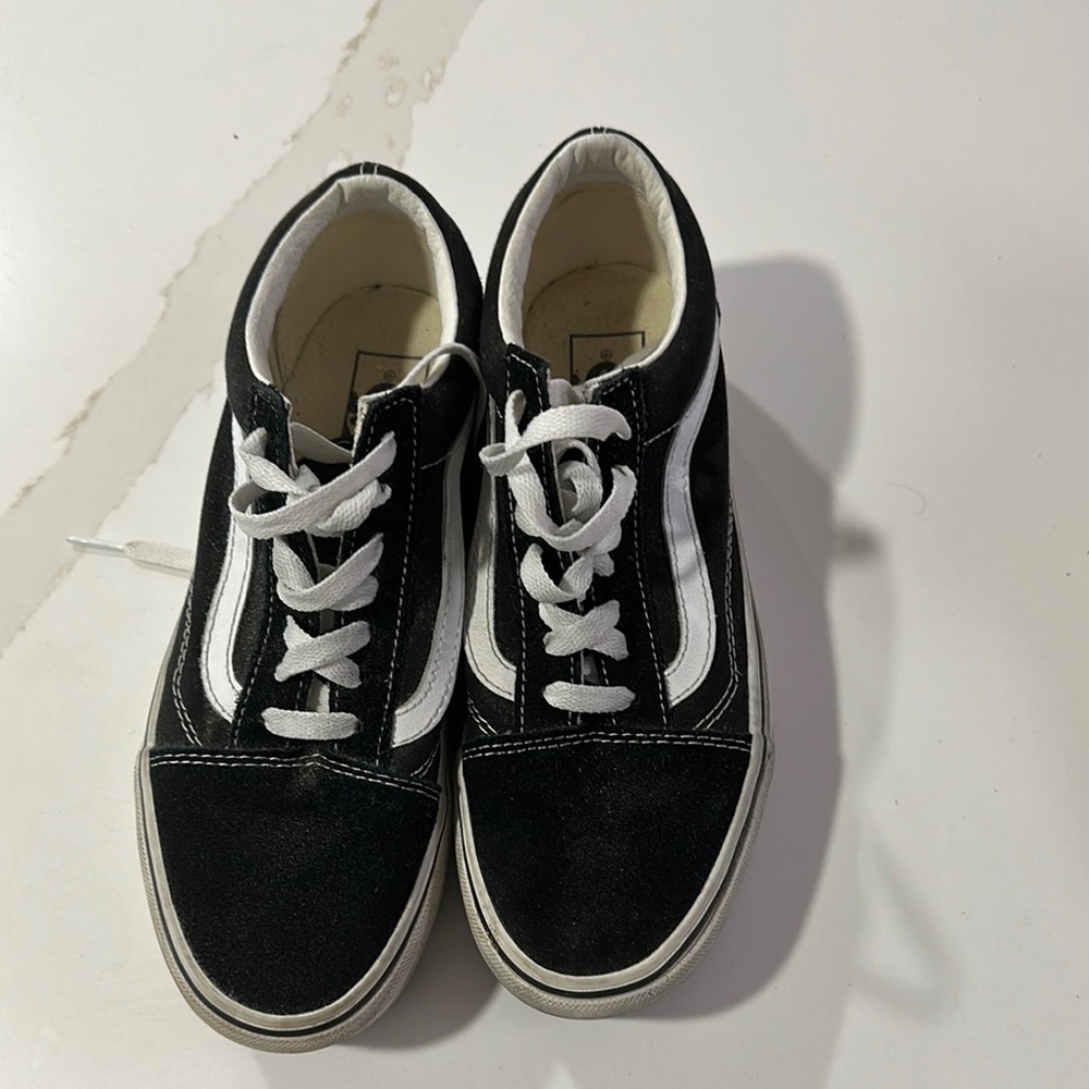Vans Black and White platform Sneakers